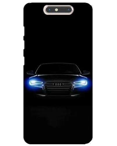 Чехол для ZTE Blade V8 с картинкой «Audi в неоне»