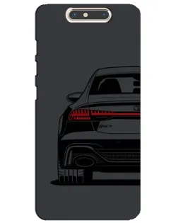 Чехол для ZTE Blade V8 с картинкой «Задняя часть Audi — арт»