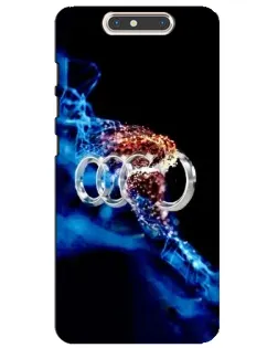 Чехол для ZTE Blade V8 с картинкой «Энергия лого Audi»
