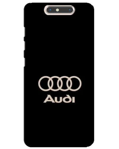 Чехол для ZTE Blade V8 с картинкой «Audi — золотой логотип»