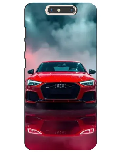 Чехол для ZTE Blade V8 с картинкой «Audi RS — красный стиль»