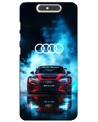 Чехол для ZTE Blade V8 с картинкой «Audi Sport — неон»