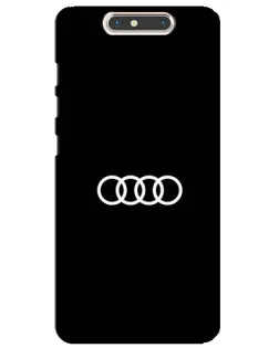 Чехол для ZTE Blade V8 с картинкой «Audi White Logo»