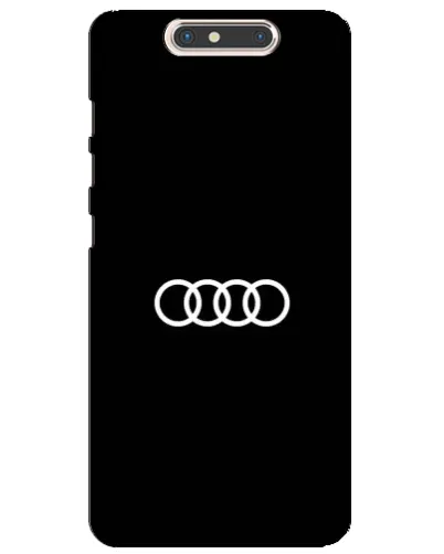 Чехол для ZTE Blade V8 с картинкой «Audi White Logo»