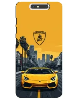Чехол для ZTE Blade V8 с картинкой «Желтый Lamborghini город» Чехол для ZTE Blade V8 с картинкой «Желтый Lamborghini город»