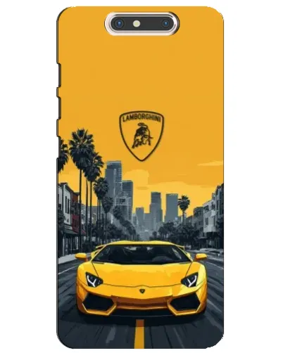 Чехол для ZTE Blade V8 с картинкой «Желтый Lamborghini город» Чехол для ZTE Blade V8 с картинкой «Желтый Lamborghini город»