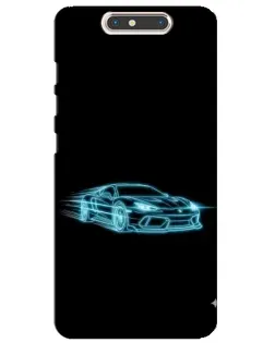 Чехол для ZTE Blade V8 с картинкой «Неоновый контур Lamborghini» Чехол для ZTE Blade V8 с картинкой «Неоновый контур Lamborghini»