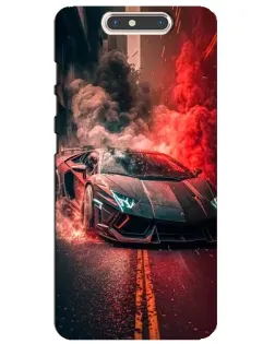 Чехол для ZTE Blade V8 с картинкой «Lamborghini красный дым» Чехол для ZTE Blade V8 с картинкой «Lamborghini красный дым»