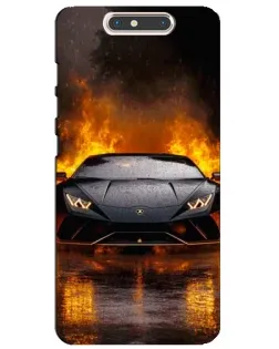Чехол для ZTE Blade V8 с картинкой «Lamborghini в огне» Чехол для ZTE Blade V8 с картинкой «Lamborghini в огне»