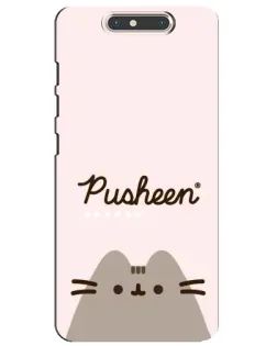 Чехол для ZTE Blade V8 с картинкой «Pusheen логотип» Чехол для ZTE Blade V8 с картинкой «Pusheen логотип»