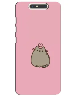 Чехол для ZTE Blade V8 с картинкой «Pusheen сердце» Чехол для ZTE Blade V8 с картинкой «Pusheen сердце»