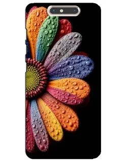 Чехол для ZTE Blade V8 с картинкой «Радужный цветок»