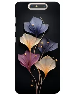 Чехол для ZTE Blade V8 с картинкой «Лиловые цветы грации»