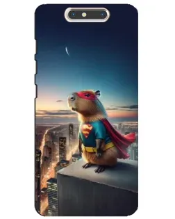 Чехол для ZTE Blade V8 с картинкой «Капи-мен супергерой»