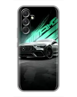 Чехол для ZTE Blade V80 Max с картинкой «Темный Mercedes AMG»