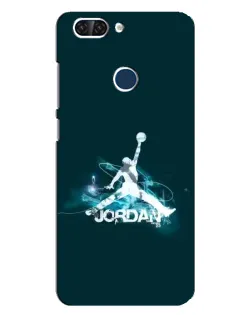 Чехол для ZTE Blade V9 с картинкой «Jordan Blue Fire»