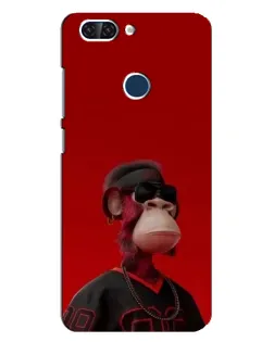Чохол для ZTE Blade V9 з картинкою «Bored Ape в червоному»