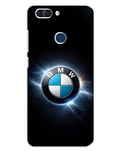 Чехол для ZTE Blade V9 с картинкой «BMW — неоновое сияние»