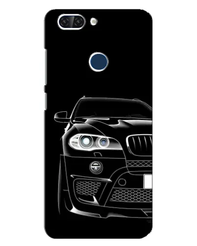 Чехол для ZTE Blade V9 с картинкой «Темный силуэт BMW»