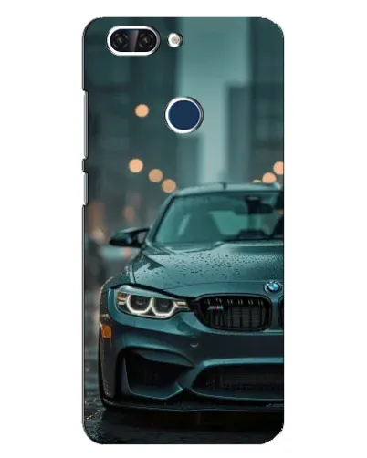Чехол для ZTE Blade V9 с картинкой «BMW в огнях города»