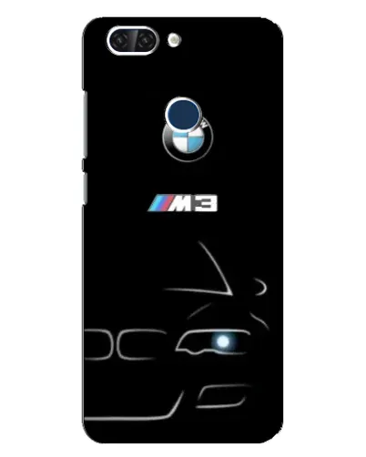 Чехол для ZTE Blade V9 с картинкой «Минималистичный принт BMW M3»