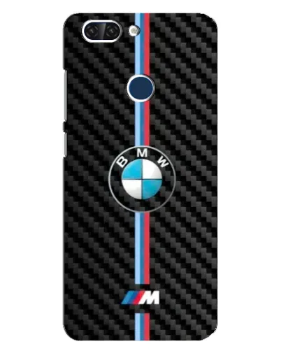 Чехол для ZTE Blade V9 с картинкой «Эмблема BMW и карбон»