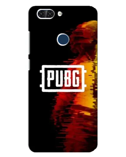 Чехол для ZTE Blade V9 с картинкой «Яркий логотип PUBG»
