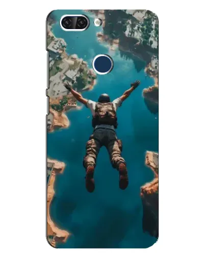 Чехол для ZTE Blade V9 с картинкой «PUBG — свободное падение»