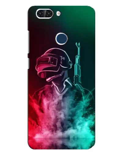 Чехол для ZTE Blade V9 с картинкой «PUBG — огненный воин»