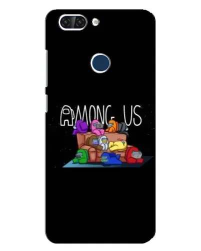 Чехол для ZTE Blade V9 с картинкой «Логотип Among Us»