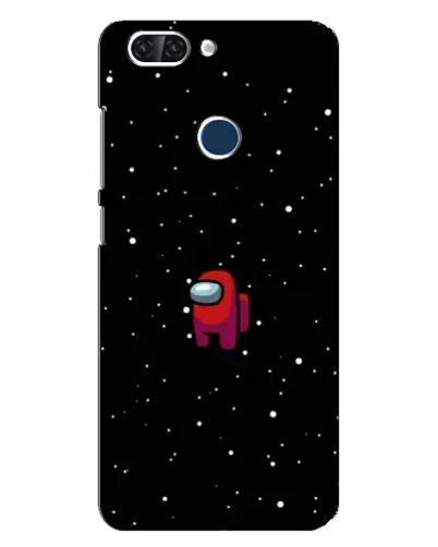 Чехол для ZTE Blade V9 с картинкой «Красный Among Us»