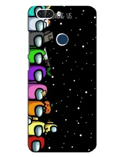 Чехол для ZTE Blade V9 с картинкой «Команда Among Us»