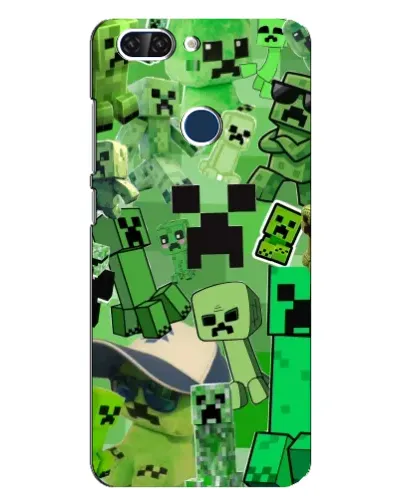 Чехол для ZTE Blade V9 с картинкой «Криперы Minecraft» Чехол для ZTE Blade V9 с картинкой «Криперы Minecraft»