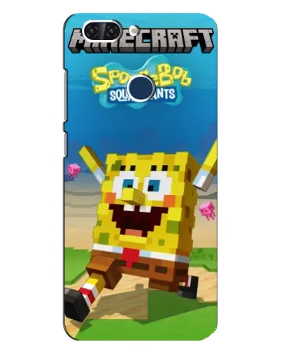 Чехол для ZTE Blade V9 с картинкой «Губка Боб Minecraft» Чехол для ZTE Blade V9 с картинкой «Губка Боб Minecraft»