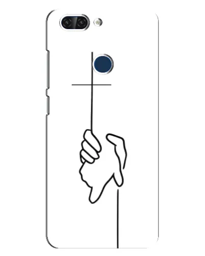 Чехол для ZTE Blade V9 с картинкой «Рука держит»