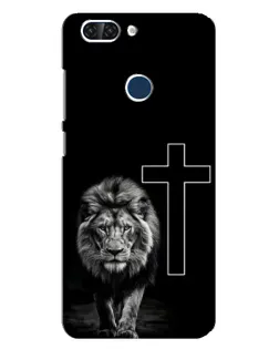 Чехол для ZTE Blade V9 с картинкой «Лев и Крест»