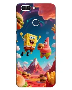 Чехол для ZTE Blade V9 с картинкой «Космический фастфуд»