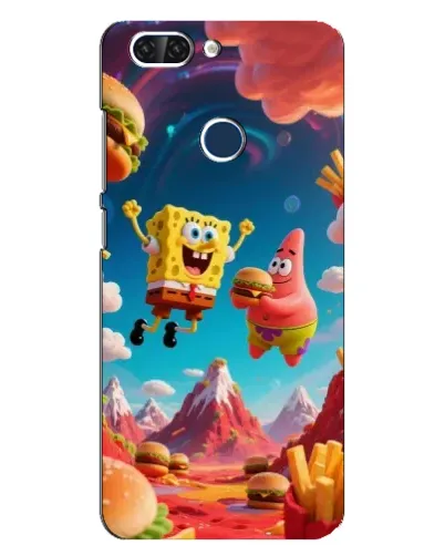 Чехол для ZTE Blade V9 с картинкой «Космический фастфуд»