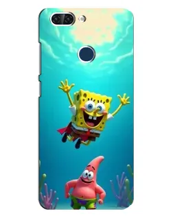 Чехол для ZTE Blade V9 с картинкой «Спанч Боб под водой»