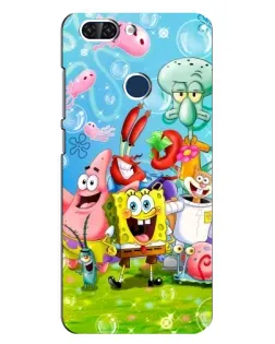 Чехол для ZTE Blade V9 с картинкой «Губка Боб и друзья»