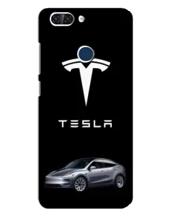 Чехол для ZTE Blade V9 с картинкой «Tesla Model Y»
