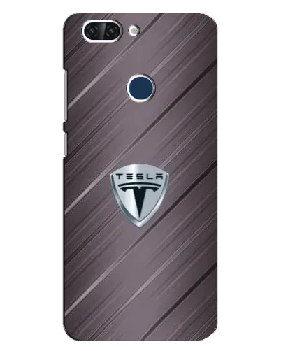 Чехол для ZTE Blade V9 с картинкой «Металлическая текстура Tesla»