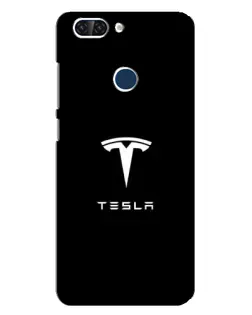 Чехол для ZTE Blade V9 с картинкой «Tesla White Logo»