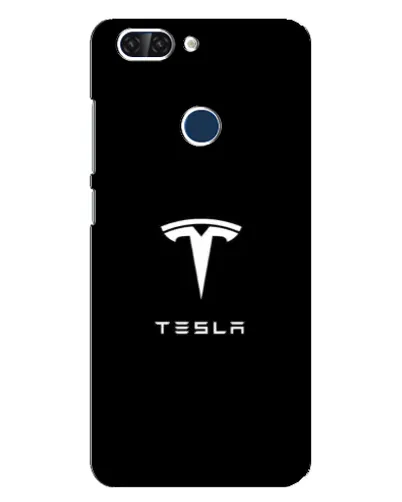 Чехол для ZTE Blade V9 с картинкой «Tesla White Logo»