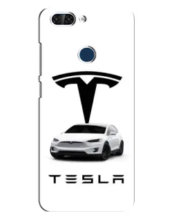 Чехол для ZTE Blade V9 с картинкой «Tesla White Style»
