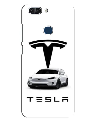 Чехол для ZTE Blade V9 с картинкой «Tesla White Style»