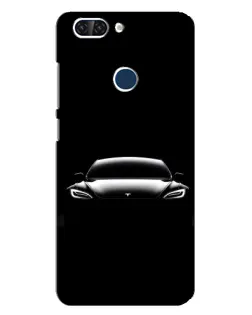 Чехол для ZTE Blade V9 с картинкой «Фары Tesla Night»