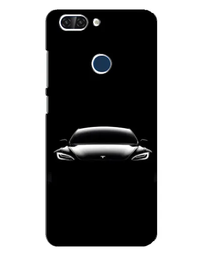 Чехол для ZTE Blade V9 с картинкой «Фары Tesla Night»