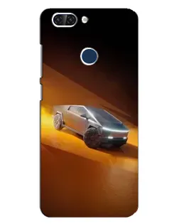 Чехол для ZTE Blade V9 с картинкой «Cybertruck в пустыне»