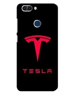 Чехол для ZTE Blade V9 с картинкой «Tesla Red Logo»